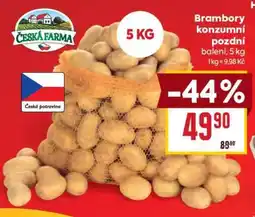 Billa Brambory konzumní pozdní nabídka