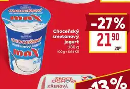 Billa Choceňský smetanový jogurt nabídka