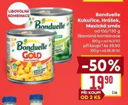 Billa Bonduelle Kukuřice, Hrášek, Mexická směs nabídka