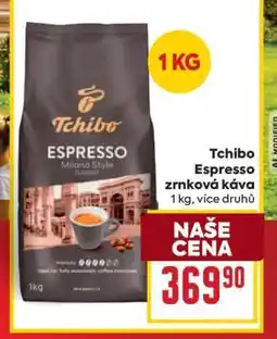 Billa Tchibo Espresso zrnková káva nabídka