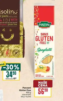 Billa Panzani Gluten free nabídka