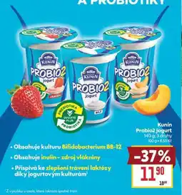 Billa Kunín Probio2 jogurt nabídka