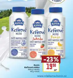 Billa Kunín Kefírové mléko nabídka