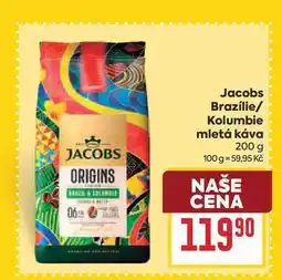Billa Jacobs Brazílie/ Kolumbie mletá káva nabídka