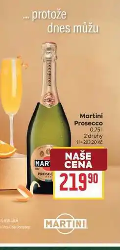 Billa Martini Prosecco nabídka