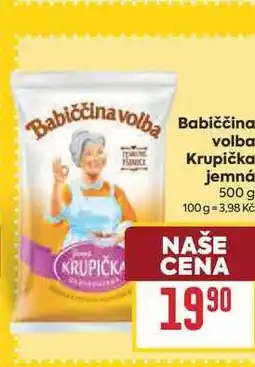 Billa Babiččina volba Krupička jemná nabídka