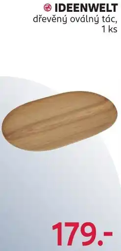 Rossmann Ideenwelt dřevěný oválný tác nabídka
