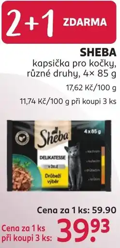 Rossmann Sheba kapsička pro kočky nabídka