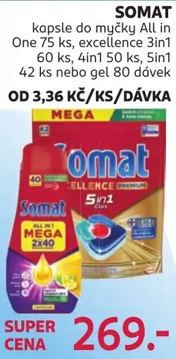 Rossmann Somat kapsle do myčky All in One nabídka