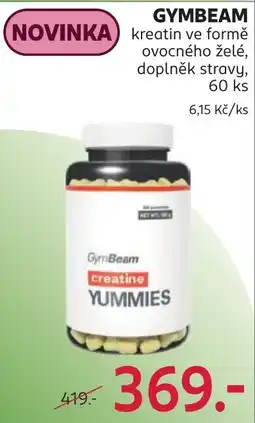 Rossmann GymBeam kreatin ve formě ovocného želé nabídka