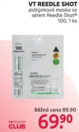 Rossmann VT Reedle Shot plátýnková maska se sérem Reedle Shot nabídka