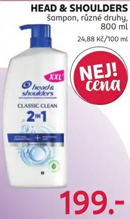 Rossmann Head & Shoulders šampon nabídka