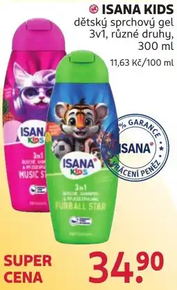 Rossmann Isana kids dětský sprchový gel nabídka