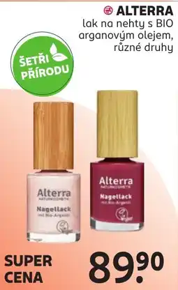 Rossmann Alterra lak na nehty s BIO arganovým olejem nabídka