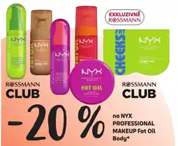 Rossmann NyX Professional Makeup Fat Oil Body nabídka