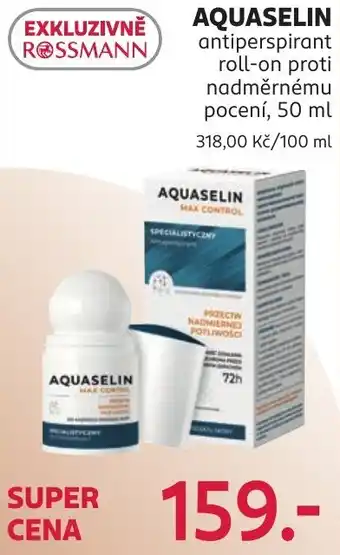Aquaselín antiperspirant roll-on