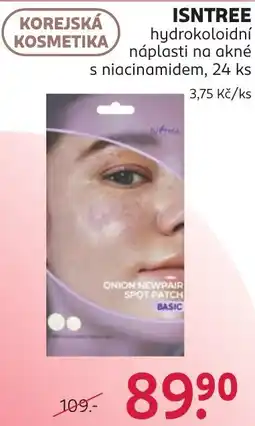 Rossmann Isntree hydrokoloidní náplasti na akné s niacinamidem nabídka