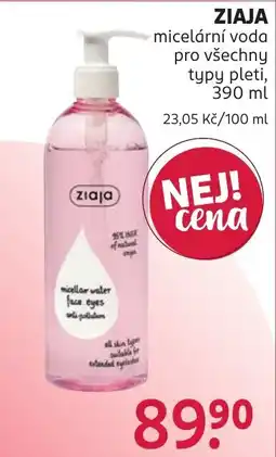 Rossmann Ziaja micelární voda nabídka