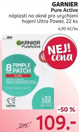 Rossmann Garnier náplasti na akné pro urychlení hojení Ultra Power nabídka
