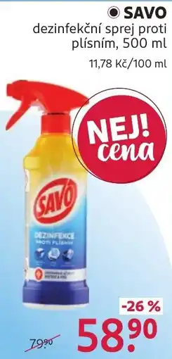 Rossmann Savo dezinfekce proti plísni nabídka