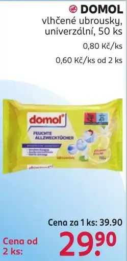 Rossmann Domol vlhčené ubrousky univerzální nabídka