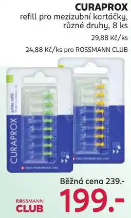 Rossmann Curaprox refill pro mezizubní kartáčky nabídka
