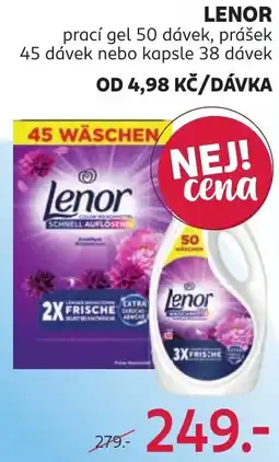 Rossmann Lenor prací gel nabídka