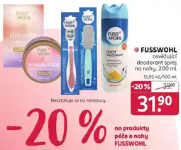Rossmann Fusswohl osvěžující deodorant sprej na nohy nabídka