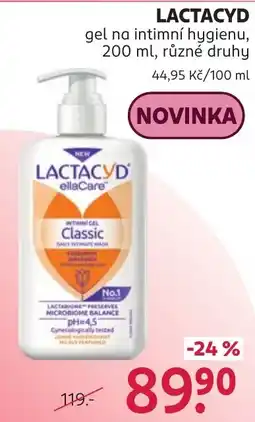 Rossmann Lactacyd intimní gel Classic nabídka