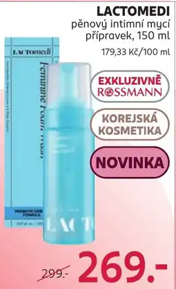 Rossmann Lactomedi pěnový intimní mycí přípravek nabídka
