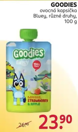 Rossmann Goodies ovocná kapsička Bluey nabídka