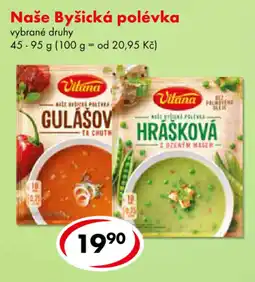 CBA Vitana Naše Byšická polévka nabídka