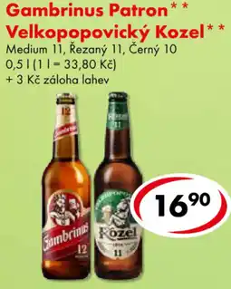 CBA Gambrinus Patron Velkopopovický Kozel nabídka