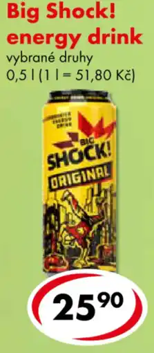 CBA Big Shock! energy drink nabídka