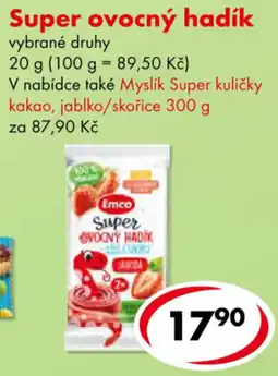 CBA Emco super ovocný hadík nabídka