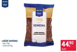 Makro Metro Chef semena lněné semínko nabídka