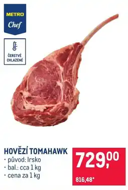 Makro Metro Chef Hovězí tomahawk nabídka