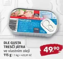 Konzum Dle Gusta tresčí játra nabídka