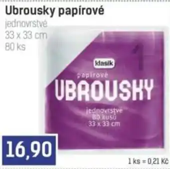 Klasik ubrousky papírové