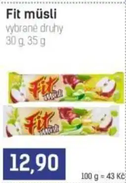 Konzum Fit müsli nabídka