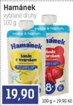 Konzum Hamánek vybrané druhy nabídka