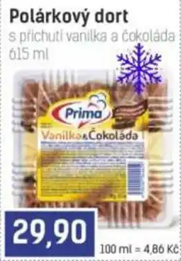 Konzum Prima polárkový dort s příchutí vanilky a čokolády nabídka