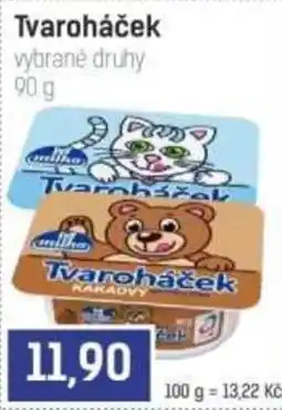 Konzum milka Tvaroháček nabídka
