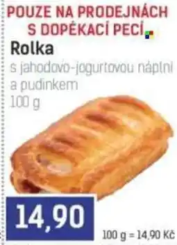 Konzum Rolka s jahodovo-jogurtovou náplní a pudinkem nabídka