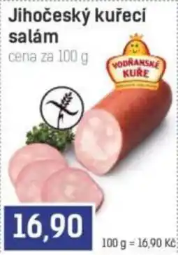 Konzum Vodránské kůře jihočeský kuřecí salám nabídka