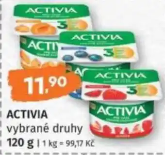 Activia vybrané druhy