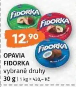 Konzum Opavia fidorka vybrané druhy nabídka
