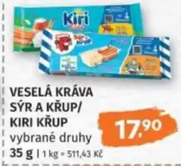 Konzum Kiri sýr a křup nabídka