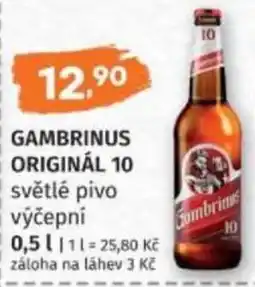 Konzum Gambrinus originál 10 nabídka