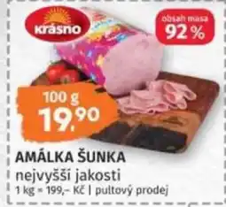 Konzum Krášno amálka šunka nabídka